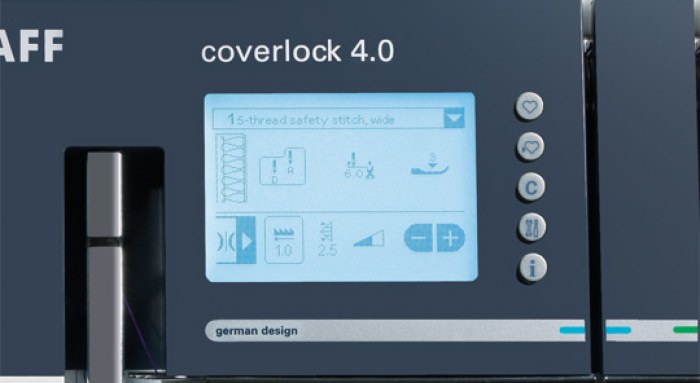 Máquina de corte e cose PFAFF Coverlock 4.0