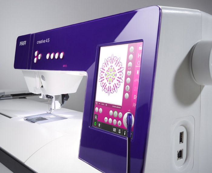 Máquina de coser y bordar Pfaff Creative 4.5 + unidad de bordado  360 x350